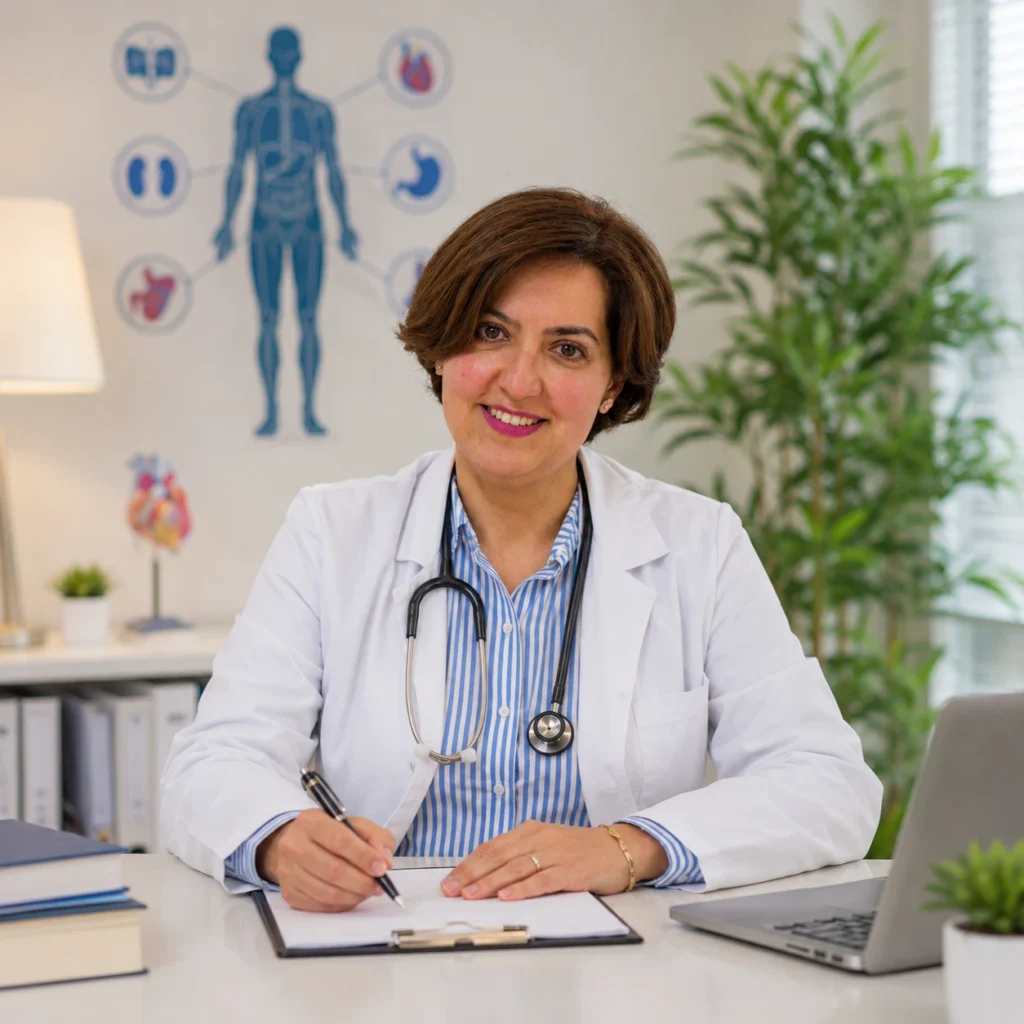 Dr Bouchra Bentahar, ancienne cheffe de clinique en médecine interne à Heidelberg